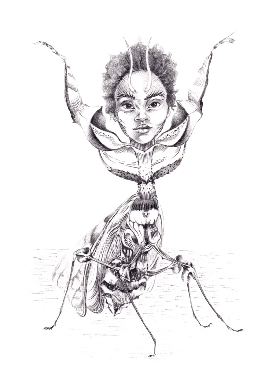 Mujer mantis no religiosa, la reina